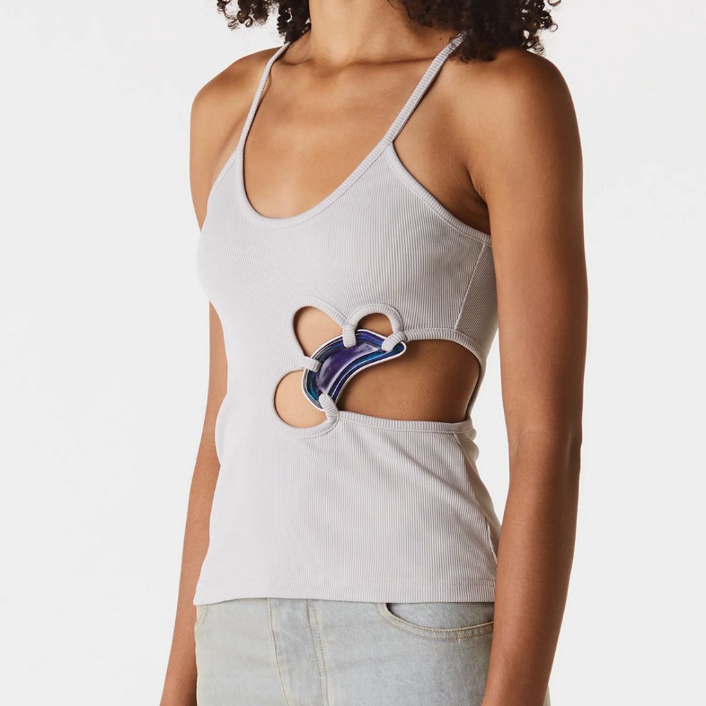 Christopher Esber Looped Moodstone Tank In Pebble